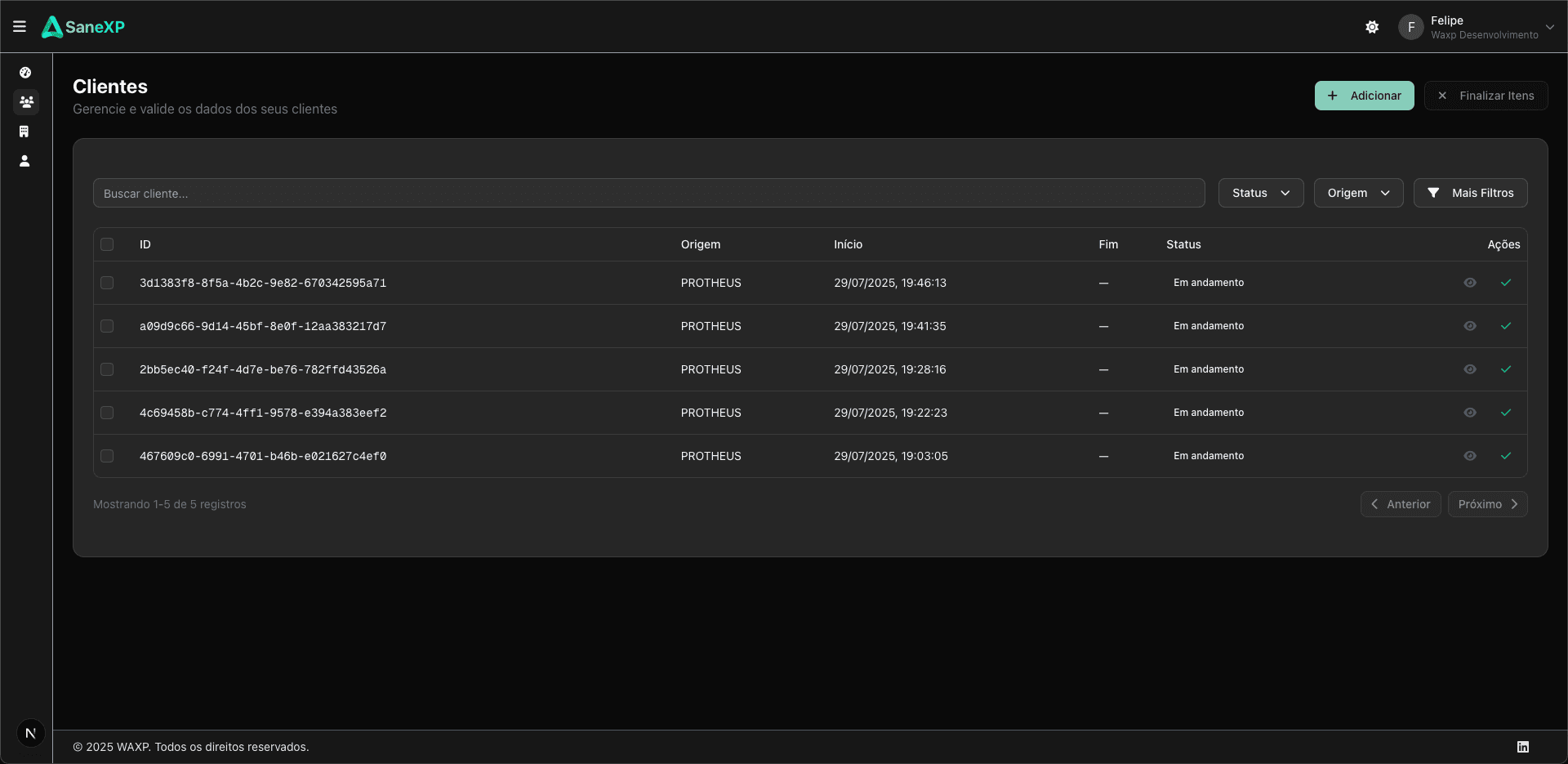 Integração com Protheus